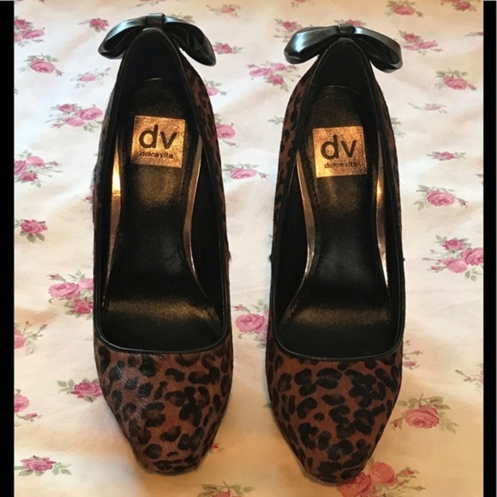 Dolce Vita Fur And Leather Stilettos